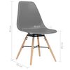 vidaXL Esszimmerst&uuml;hle 6 Stk. Grau PP
