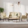 vidaXL Sofagarnituren 3 pcs Creme 115 x 56 x 80 cm Sperrholz