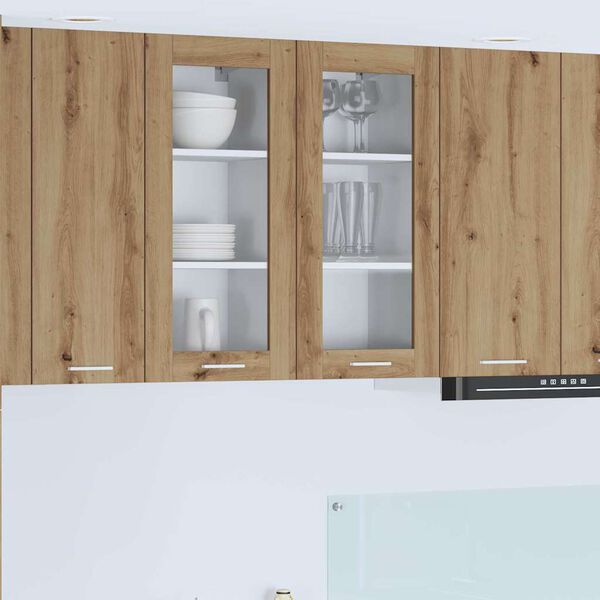 vidaXL H&auml;ngeschrank 2 pcs Artisan-Eiche 40 x 31 x 80 cm Holzwerkstoff