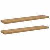 vidaXL Wandregal 2 stk. Braun 120 x 23,5 x 3,8 cm Holzwerkstoff