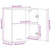 vidaXL K&uuml;chenwandschrank Lyon Artisan-Eiche 60x31x60 cm Holzwerkstoff