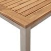 vidaXL Outdoortisch-Set 3 pcs Braun Massivholz Teak