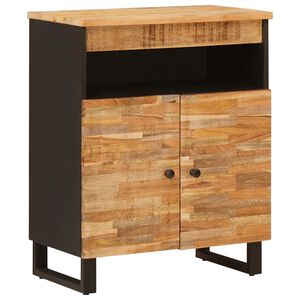 vidaXL Seitenschrank Braun 60 x 33 x 75 cm Massivholz Mango