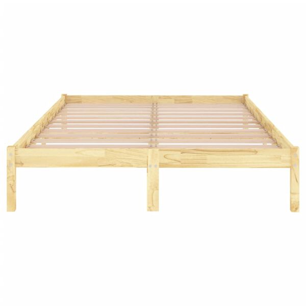 vidaXL Massivholzbett 135x190 cm
