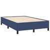 vidaXL Boxspringbett mit Matratze Blau 120x190 cm Stoff