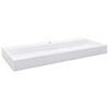 vidaXL Waschbecken 120 x 46 x 11 cm Mineralguss/Marmorguss Wei&szlig;