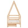 vidaXL Kinderbett mit Schubladen 70x140 cm Massivholz Kiefer