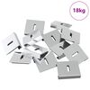 vidaXL Spiegel Halterungsbracket 340 Nickel 35 x 30 x 8,3 mm Stahl