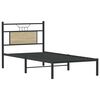 vidaXL Bettgestell ohne Matratze Sonoma-Eiche 90x190 cm Holzwerkstoff