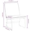 vidaXL Loungesessel Dunkelgr&uuml;n 52x75x76 cm Stoff