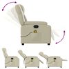 vidaXL Massagesessel Creme Kunstleder