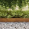 vidaXL Raseneinfassung Rostig 450 x 0,05 x 15 cm Wetterfeststahl