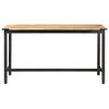 vidaXL Esstisch 140 x 70 x 76 cm Raues Massivholz Mango
