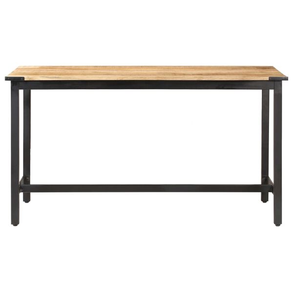 vidaXL Esstisch 140 x 70 x 76 cm Raues Massivholz Mango