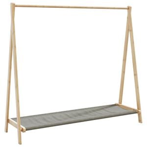 vidaXL Kleiderst&auml;nder mit Ablagen 106x34x102 cm Bambus