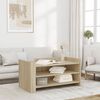 vidaXL Couchtisch Sonoma-Eiche 100x50x50 cm Holzwerkstoff
