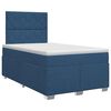 vidaXL Boxspringbett mit Matratze Blau 120 x 200 cm Stoff