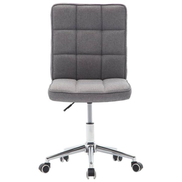 vidaXL Esszimmerst&uuml;hle 4 Stk. Hellgrau Stoff