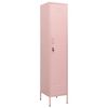 vidaXL Schlie&szlig;fachschrank Rosa 35x46x180 cm Stahl