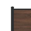 vidaXL Metallbett ohne Matratze Braun Eichen-Optik 90x190 cm