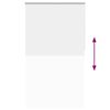 vidaXL Verdunkelungsrollo Wei&szlig; 125x230cm Stoffbreite 121,6cm Polyester