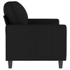 vidaXL 2-Sitzer-Sofa Schwarz 140 cm Samt