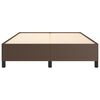 vidaXL Bettgestell Braun 140x190 cm Kunstleder