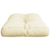 vidaXL Palettenkissen Creme 70x40x12 cm Stoff