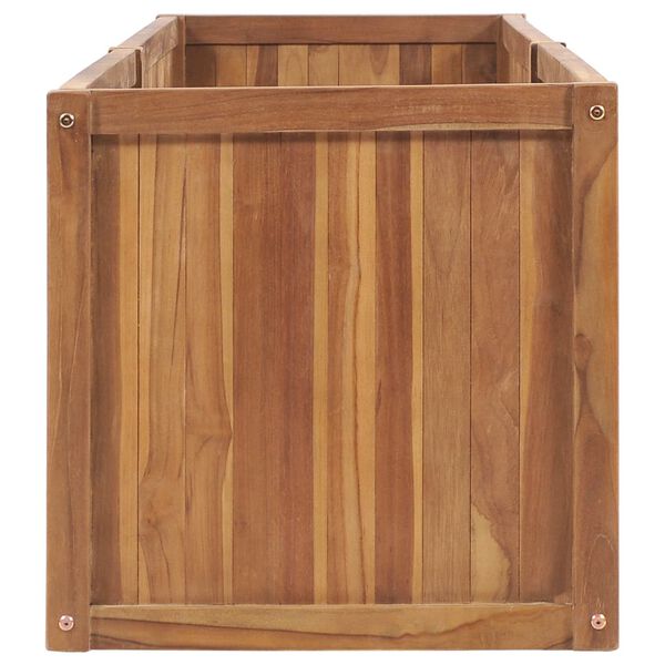vidaXL Garten-Hochbeet 200 x 50 x 50 cm Massivholz Teak