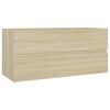 vidaXL Badm&ouml;bel-Set Sonoma-Eiche Holzwerkstoff