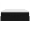 vidaXL Ottoman-Bett mit Matratze Schwarz 140x190 cm Samt