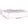 vidaXL Boxspringbettgestell Dunkelgrau 180x200 cm Stoff