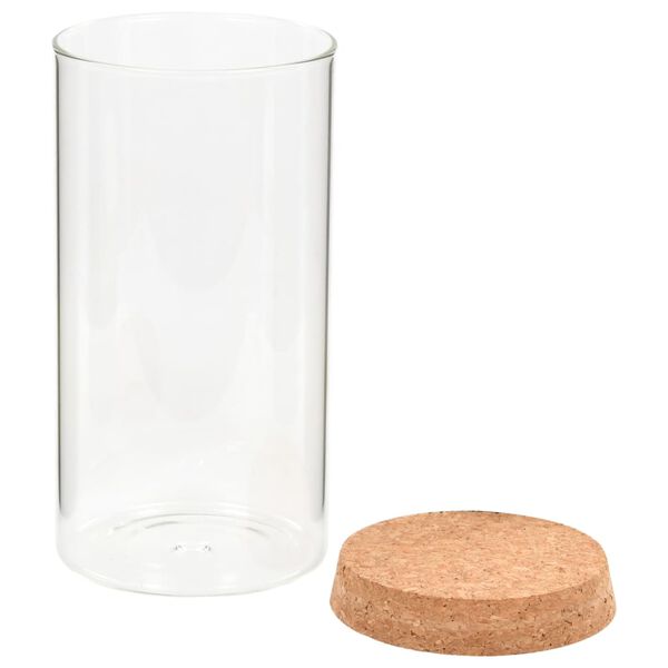 vidaXL Vorratsgl&auml;ser mit Korkdeckel 6 Stk. 1400 ml