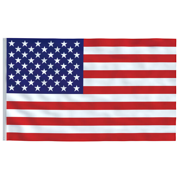 vidaXL Flagge der Vereinigten Staaten mit Mast 5,5 m Aluminium