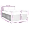 vidaXL Boxspringbett mit Matratze Dunkelgr&uuml;n 160x200 cm Samt