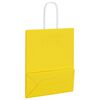 vidaXL Papiertragetaschen 250 Stk. mit Henkeln Gelb 18x8x22 cm