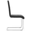 vidaXL Freischwinger 2 Stk. Schwarz Kunstleder