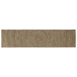 vidaXL Bereichsteppich Nat&uuml;rlich und Schwarz 60 x 200 cm Jute