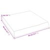 vidaXL Wandregal Hellbraun 40x40x(2-6) cm Massivholz Eiche Behandelt