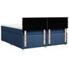 vidaXL Boxspringbett mit Matratze Blau 180x200 cm Stoff