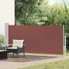 vidaXL Ausziehbare Seitenmarkise 140x300 cm Braun