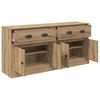 vidaXL Sideboards 2 pcs Artisan-Eiche 70 x 35,5 x 67,5 cm