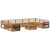 vidaXL Outdoor-Sofagarnitur 10 stk. Natur Massivholz Akazie