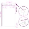 vidaXL Verdunkelungsrollo Cremewei&szlig; 135x175cm Stoffbreite 131,6cm