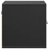 vidaXL Wandschrank Schwarz 31,5x30x30 cm Massivholz Kiefer