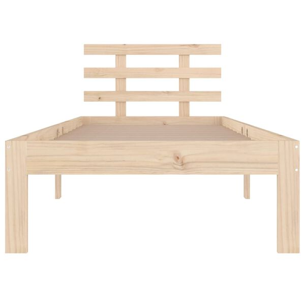 vidaXL Massivholzbett 100x200 cm