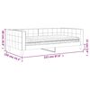 vidaXL Tagesbett mit Matratze Gelb 100x200 cm Samt