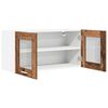 vidaXL H&auml;ngeschrank Altes Holz und Wei&szlig; 80 x 31 x 40 cm Holzwerkstoff