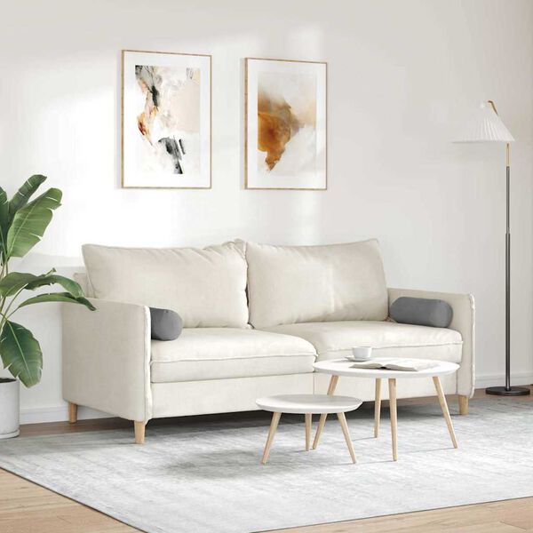 vidaXL Bolsterkissen 2 St&uuml;ck Dunkelgrau &Oslash; 15 x 40 cm Mikrofaserstoff