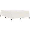 vidaXL Bettrahmen mit Matratze Creme 160 x 200 cm Stoff